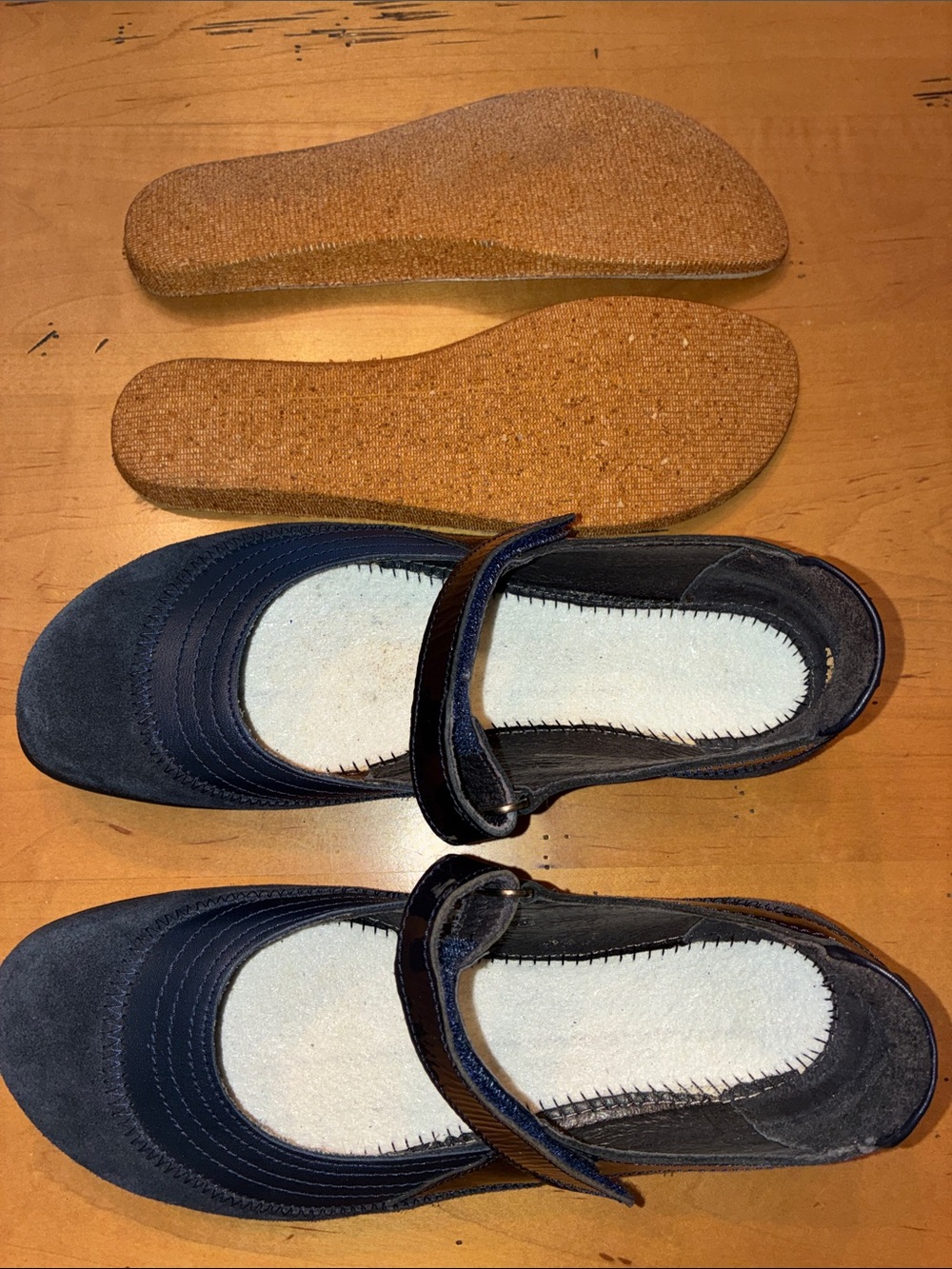 NAOT Kirei EUC Navy Blue Mary Jane’s Style With Adjustable Strap. Size 38/US7. - Picture 5 of 11